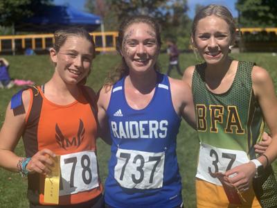 Girls podium